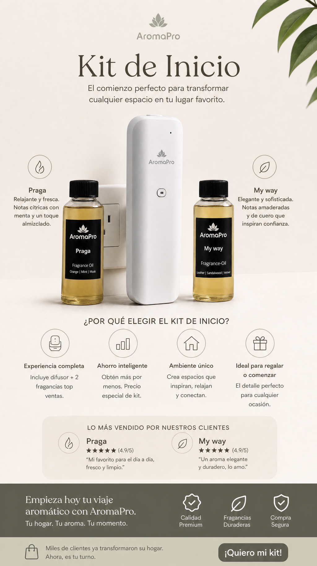 Kit de Inicio Premium Top sellers 120ml