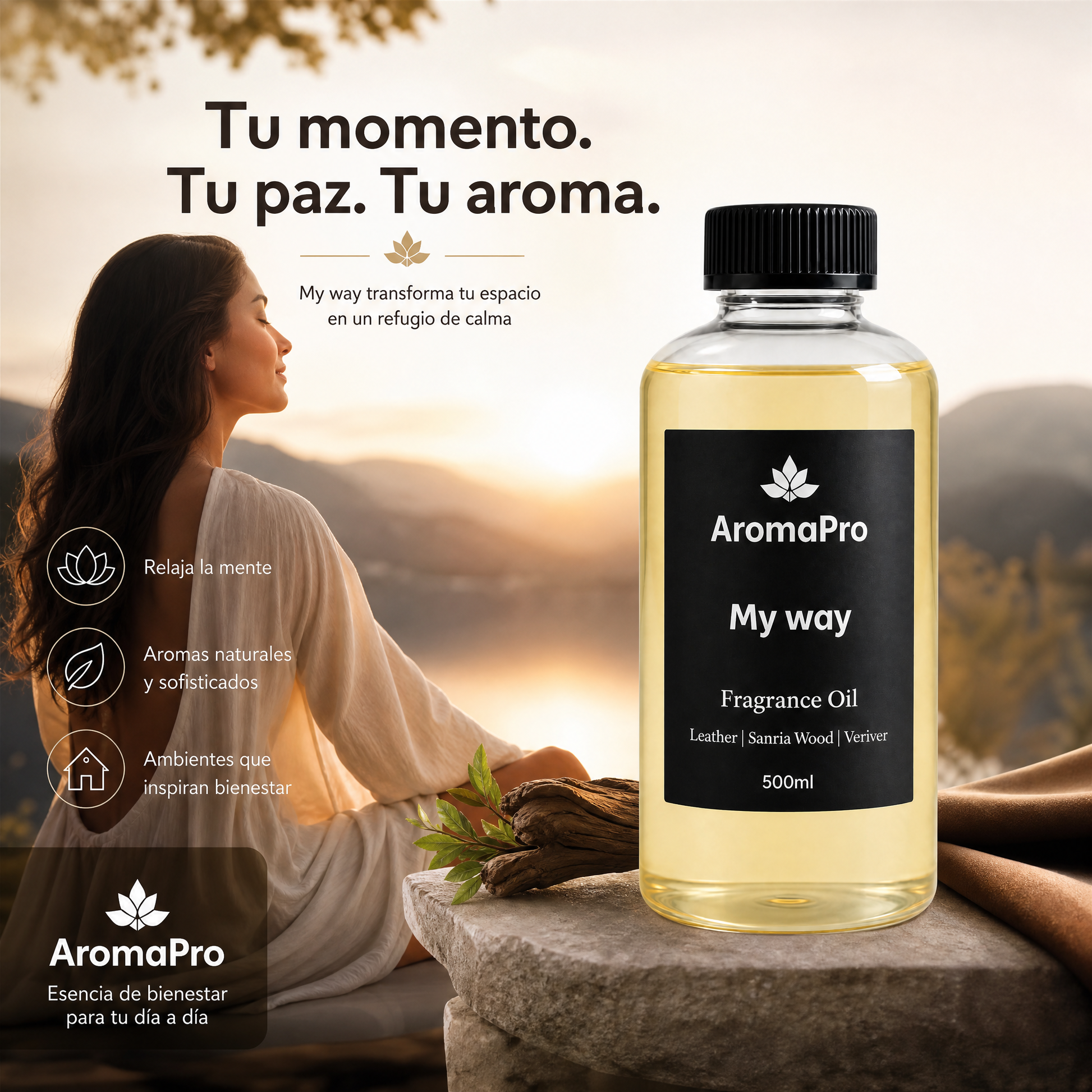 AromaPro Luxury Trio – Edición Limitada  2 Difusores + My Way 500ml