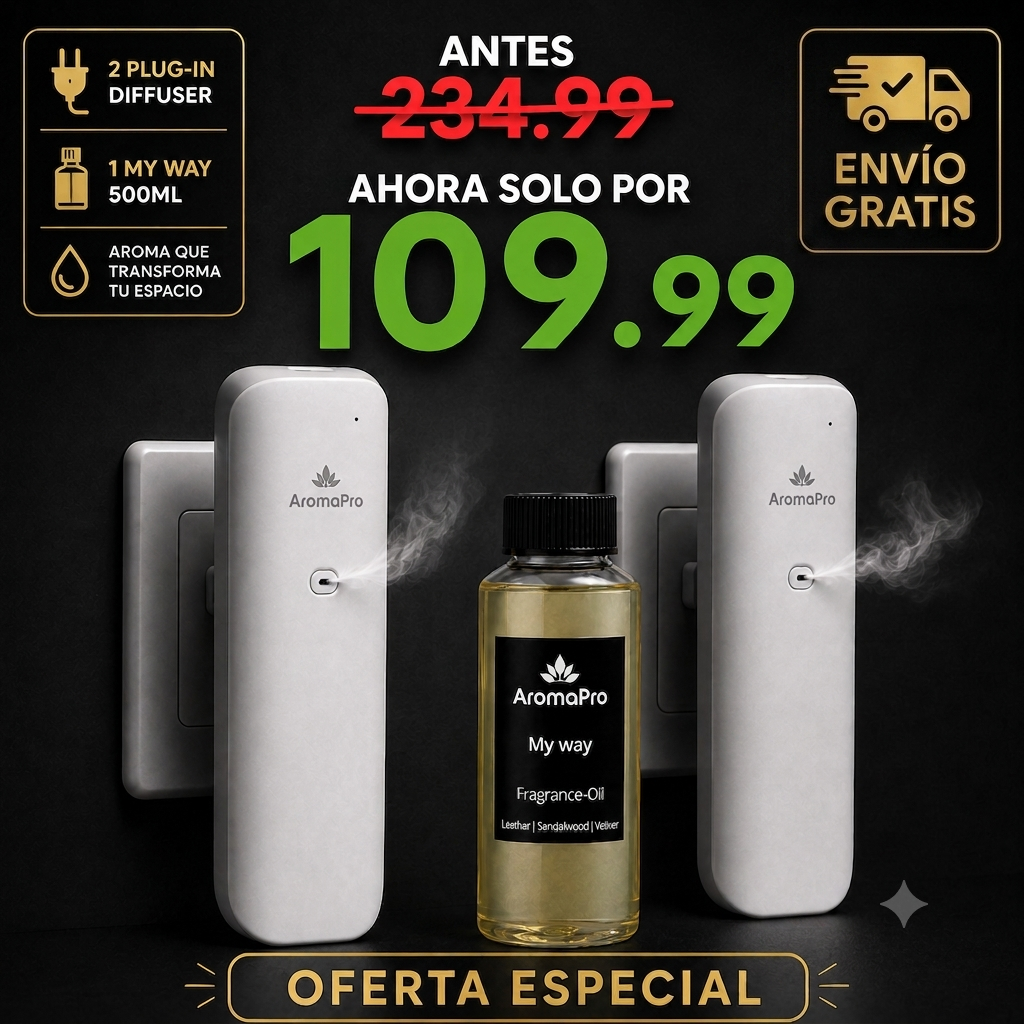 AromaPro Luxury Trio – Edición Limitada  2 Difusores + My Way 500ml
